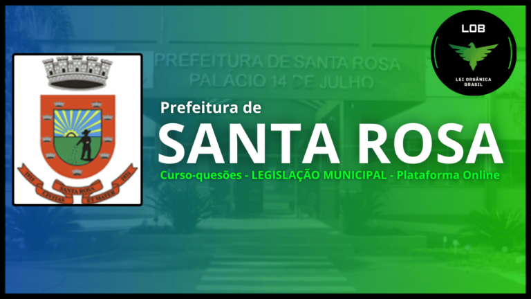 Simulado Questões – Prefeitura de Santa Rosa